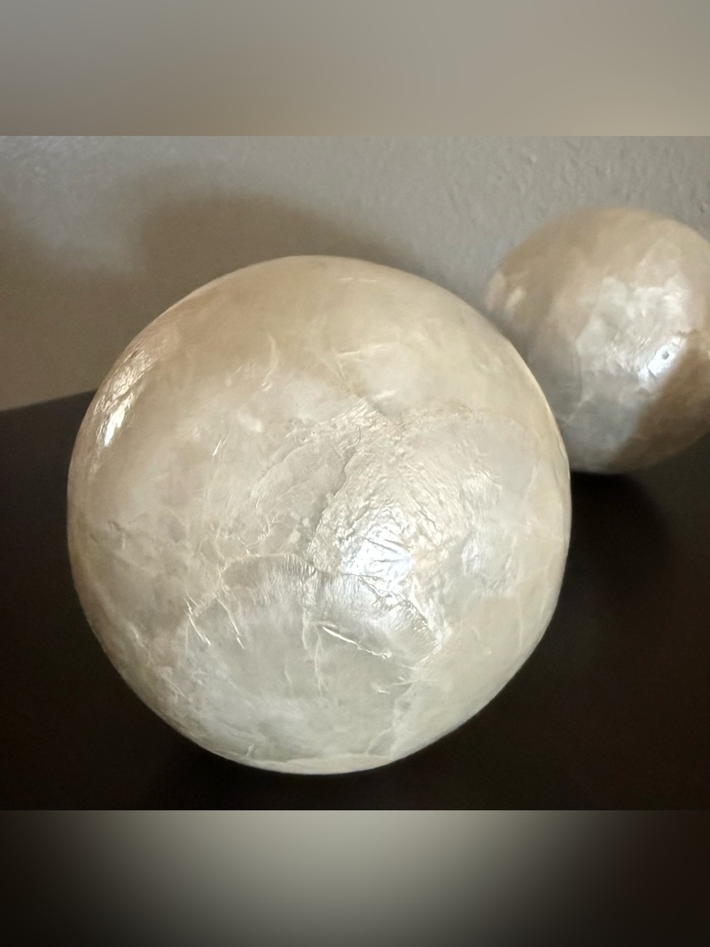 Pier 1 Decorative Orbs Set of 3 | 4” Spheres Home Decor - Picture 3 of 5